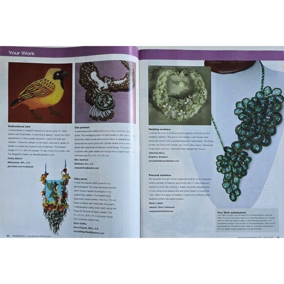 Bead and Button Magazine June 2008 Japanese Loomwork Patterns Inside - Picture 6 of 16